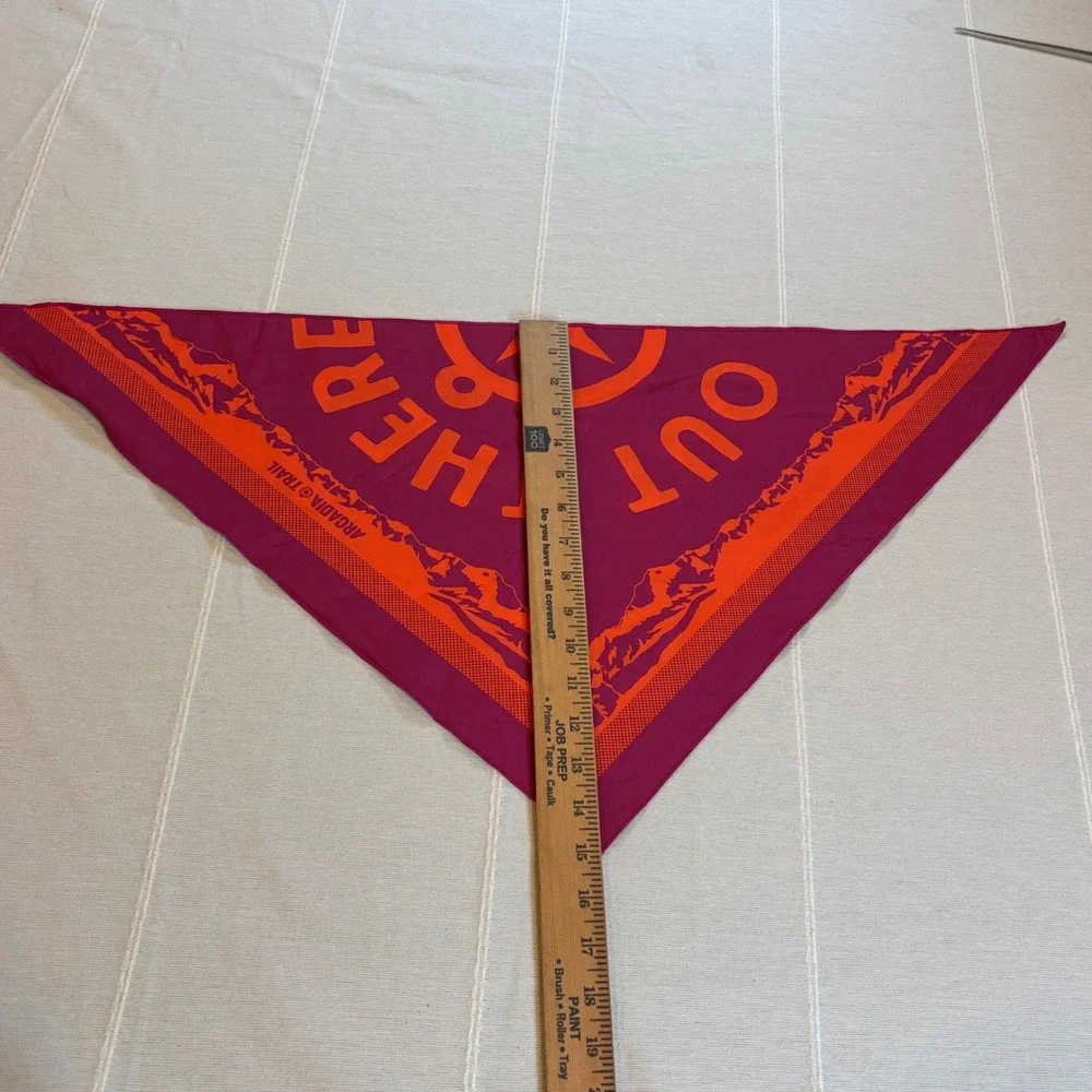Arcadia Trail Dog Bandana Purple Orange Out There Mountain Graphic L/XL